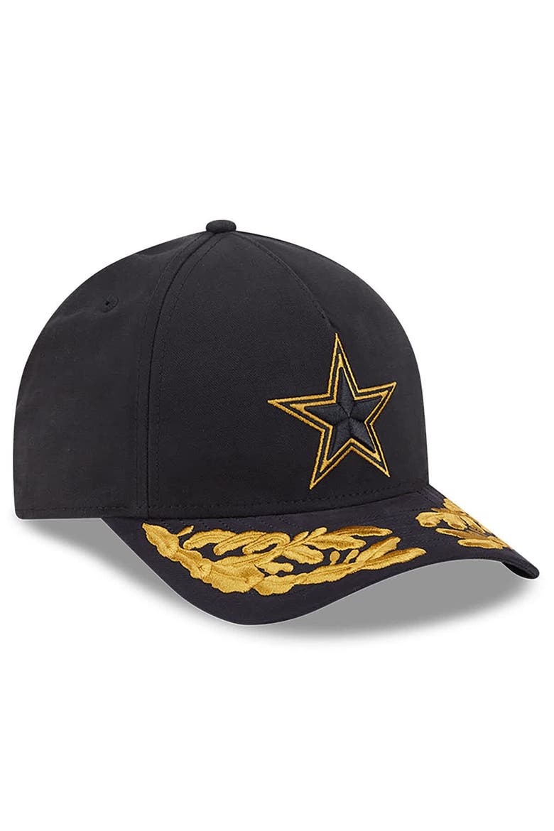 Men's New Era x Alpha Industries  Black Dallas Cowboys A-Frame 9FORTY Adjustable Hat, Alternate, color, Black