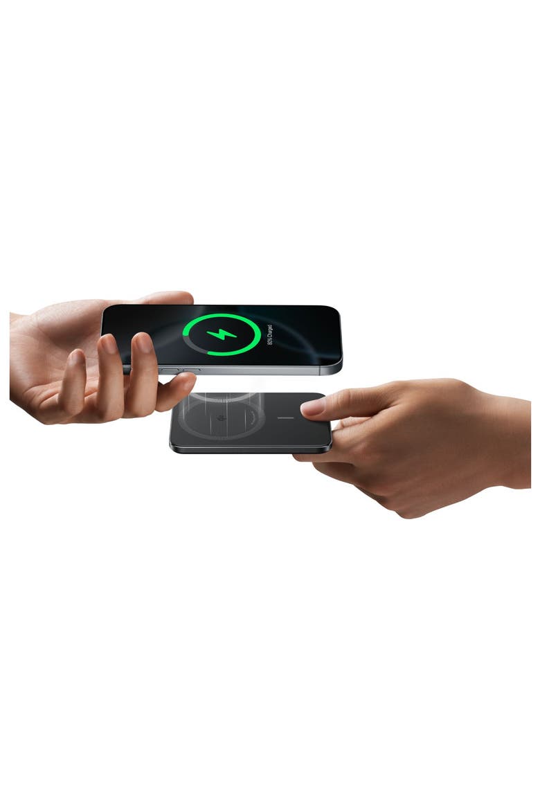 Nano Slim Magnetic Wireless Power Bank 5,000 mAh, Alternate, color, Black