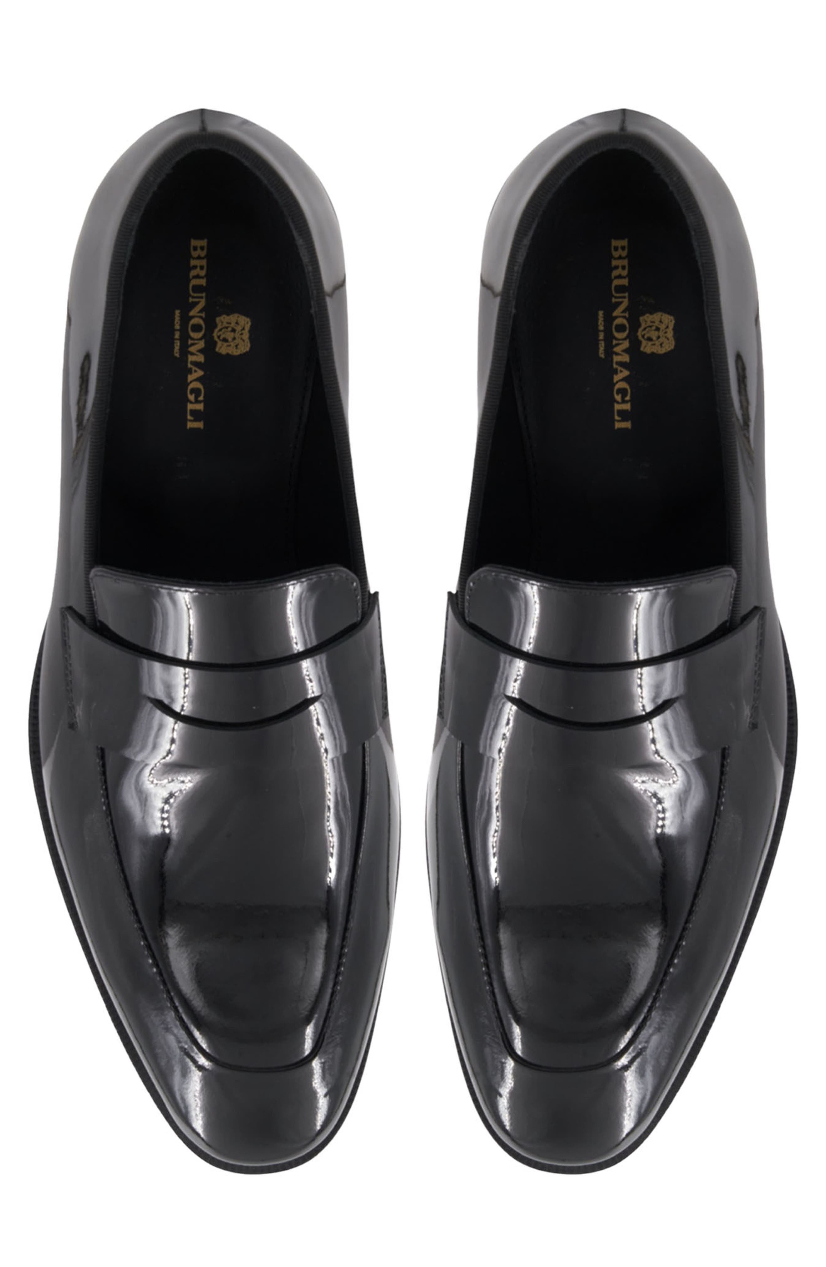 Bruno Magli Maioco Sera Patent Leather Apron Toe Penny Loafer, Alternate, color, 