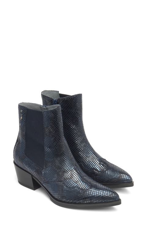 Leather Western Chelsea Bootie