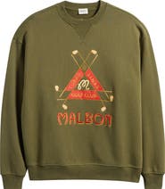 MALBON Trinity Embroidered Cotton Sweatshirt