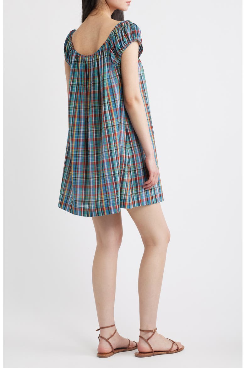 Fay Cotton Minidress, Alternate, color, ALDERBROOK PLAID