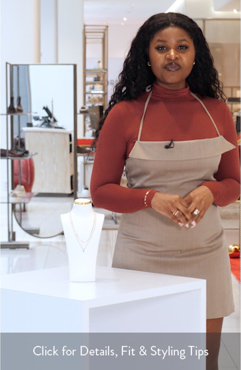 Solo Turquoise Double Strand Necklace, sales video thumbnail