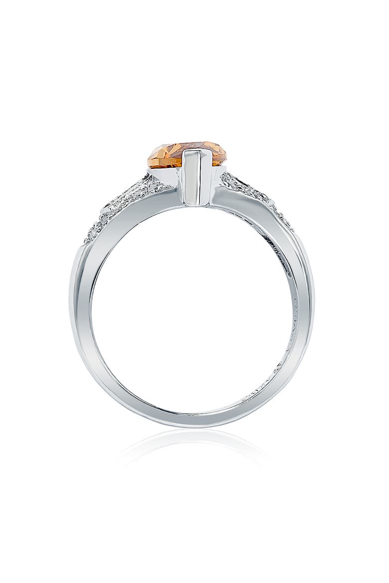 Sterling Silver Brown CZ Marquise Ring, Alternate, color, BROWN