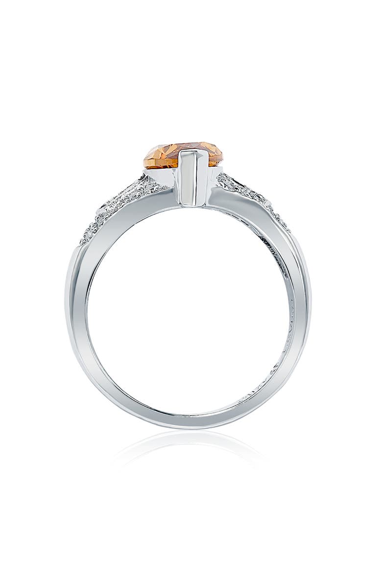 SUZY LEVIAN Sterling Silver Brown CZ Marquise Ring, Alternate, color, Brown