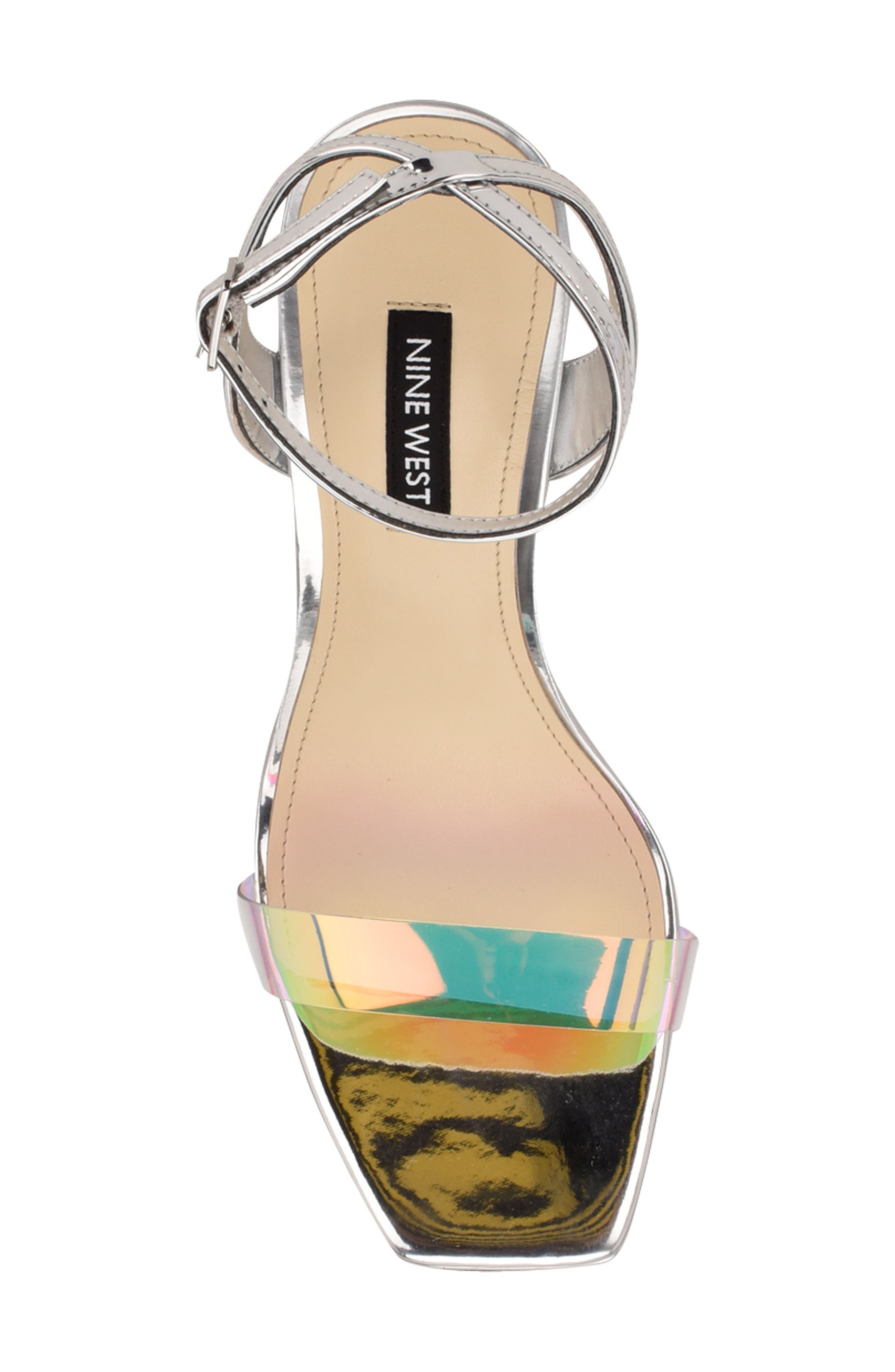 Nine West Zadie Square Toe Sandal, Alternate, color, 