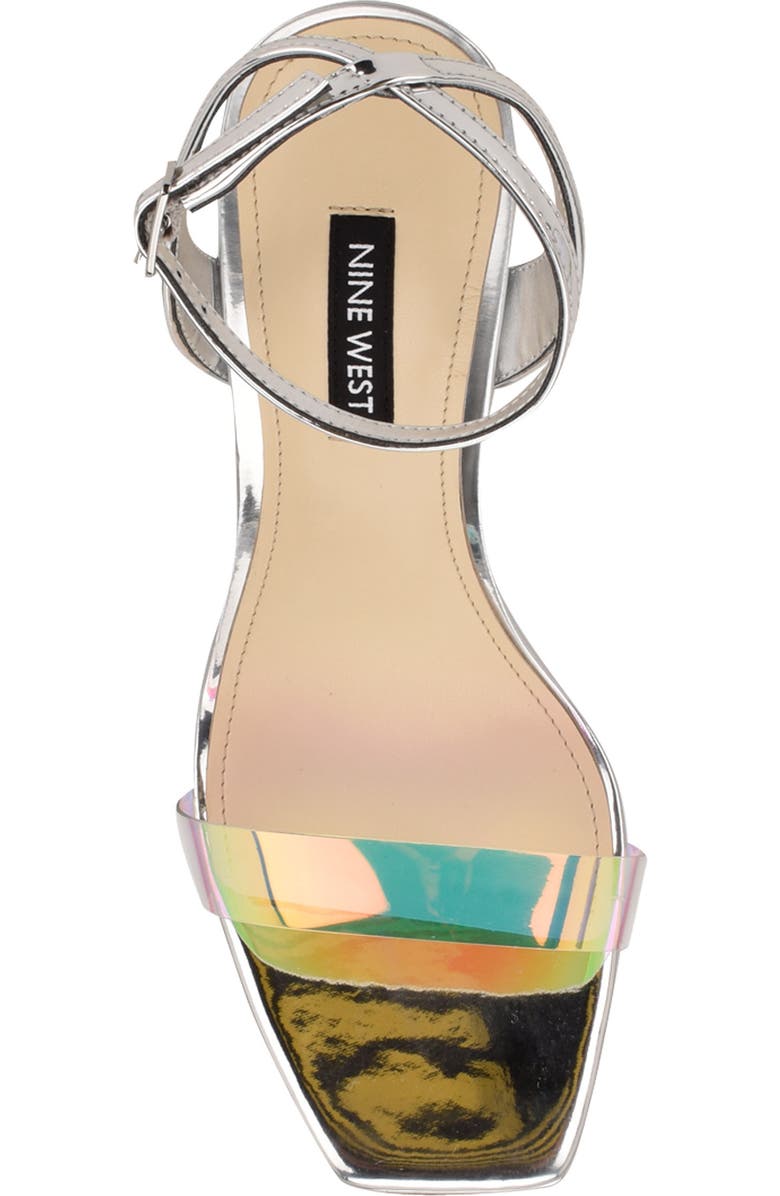 Nine West Zadie Square Toe Sandal, Alternate, color,