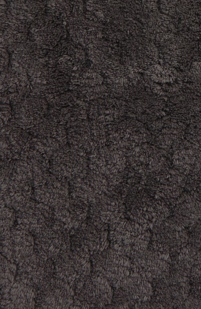 Matouk Lotus Bath Rug, Alternate, color, Charcoal