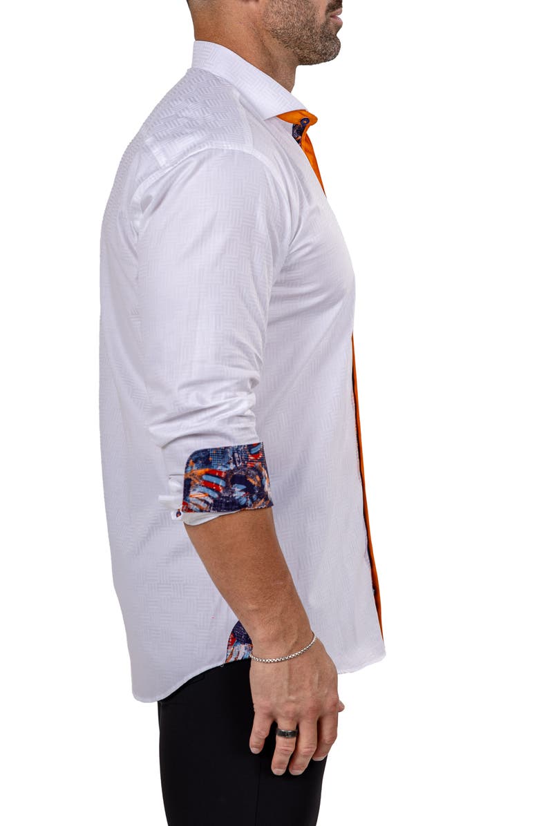 Maceoo Eins Marthy Contemporary Fit Cotton Button-Up Shirt, Alternate, color, 