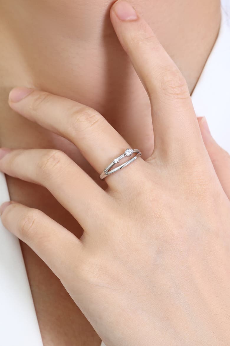 Crescent Moon Cubic Zirconia Ring, Alternate, color, 925 Sterling Silver