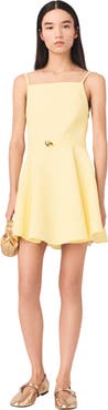 maje Strappy flared dress