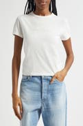 Acne Studios Etza Embroidered Logo Fitted Cotton T-Shirt