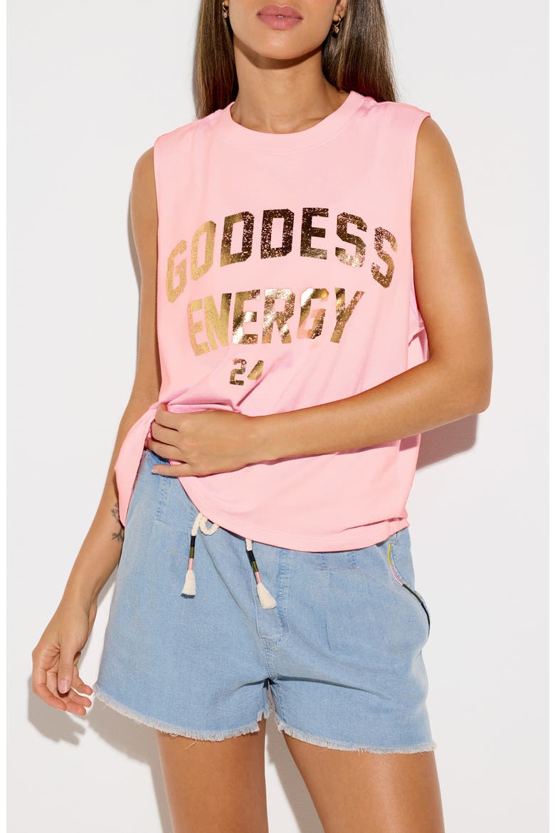 Goddess Vibe Tank, Main, color, PEONY PINK