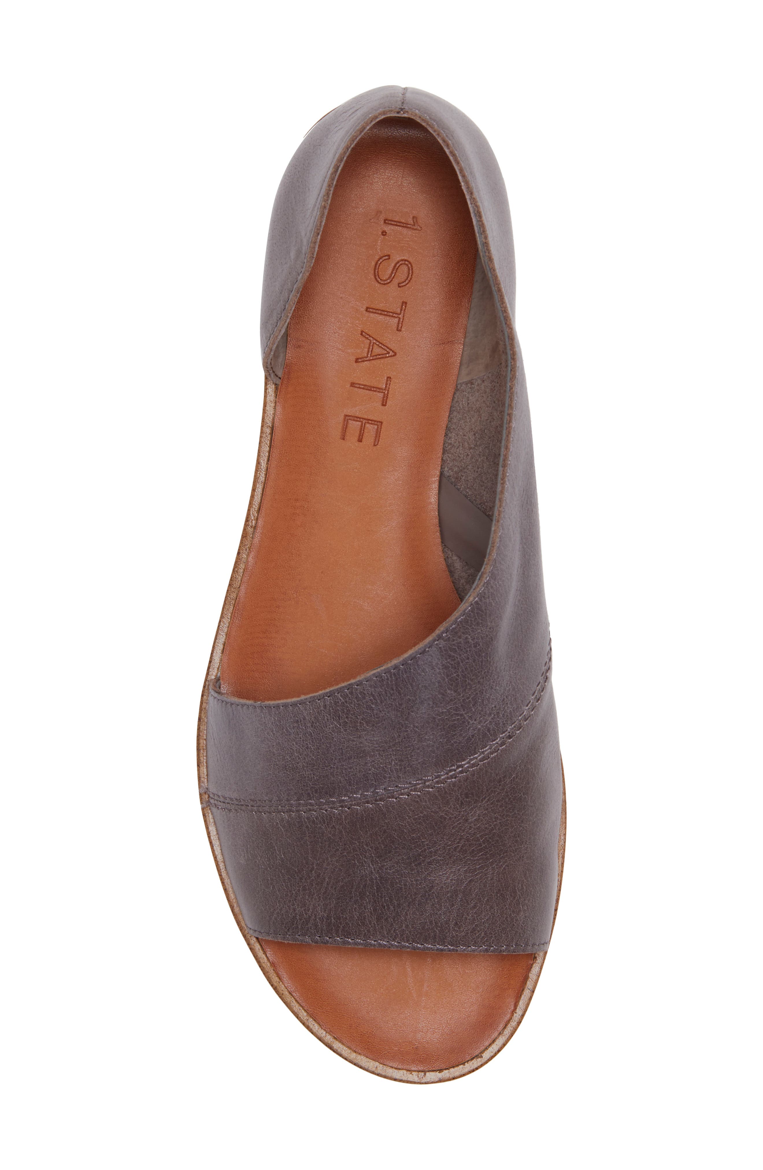 Celvin Sandal, Alternate, color, ZINC LEATHER