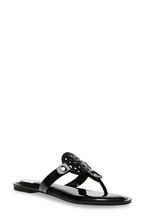 Gotie Laser Cut Studded Thong Sandal (Women)