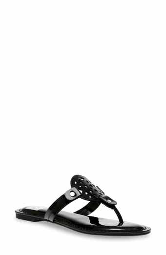 Gotie Laser Cut Studded Thong Sandal