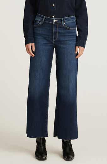 Paloma Raw Hem Wide Leg Jeans