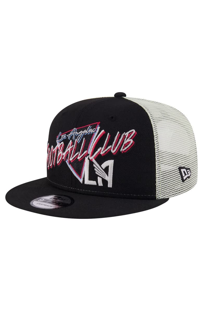 New Era Men's New Era Black LAFC Neon 9FIFTY Snapback Hat, Main, color, Black