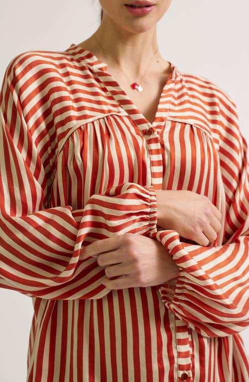 Cache Couer Madeleine Maternity & Nursing Blouse In Multi