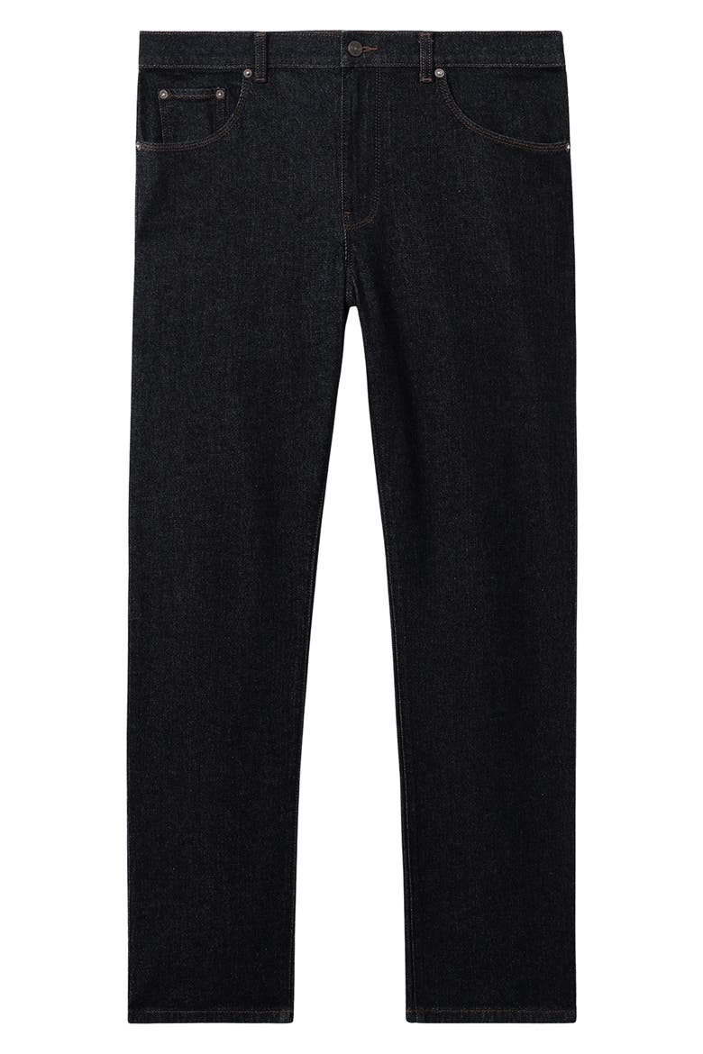 Bishopsgate Straight Leg Jeans, Alternate, color, RAW INDIGO