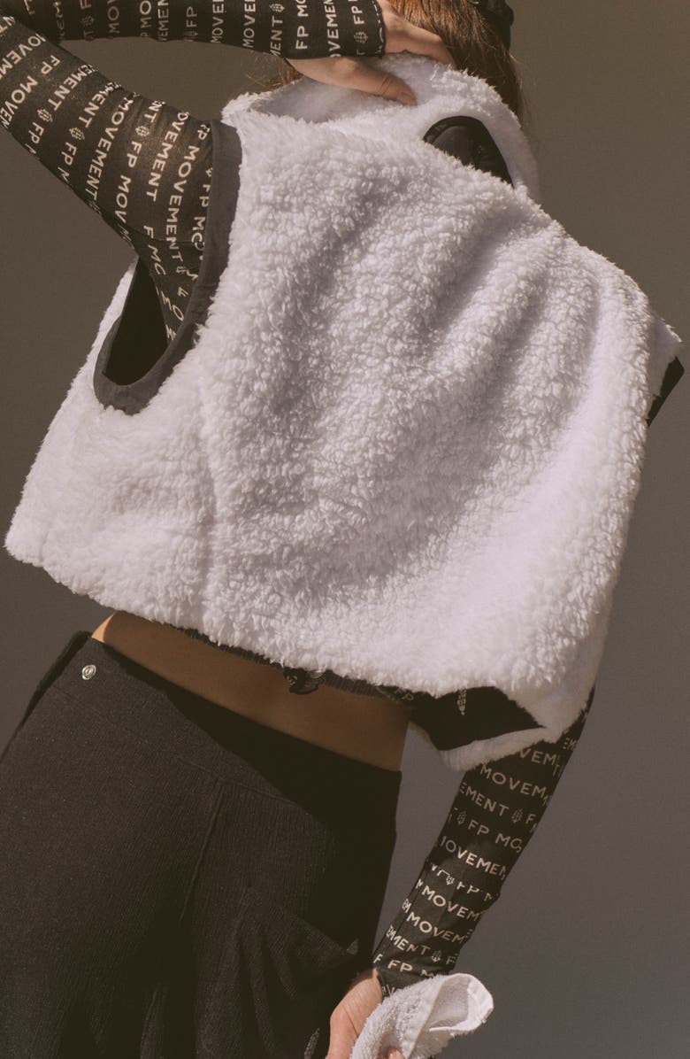 FP Movement by Free People Free People FP Movement Highline Faux Shearling Reversible Vest, Alternate, color,