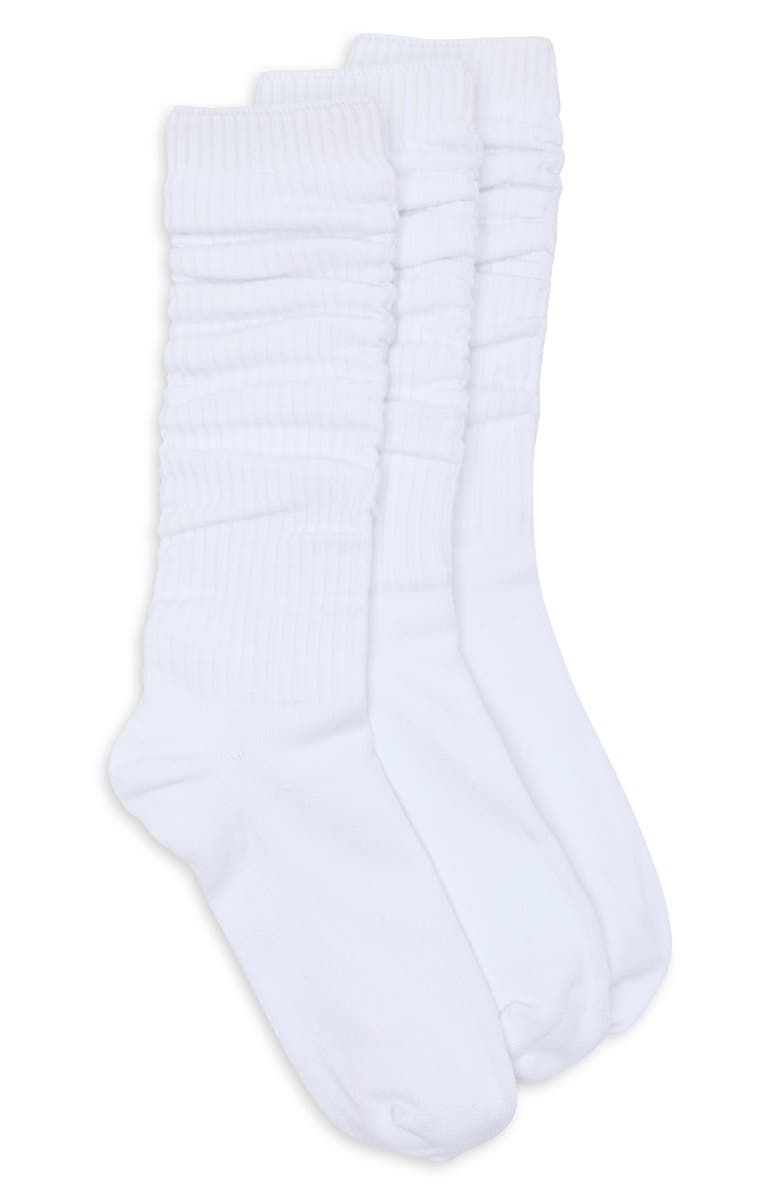 NORDSTROM RACK 3-Pack Slouchy Crew Socks, Main, color,
