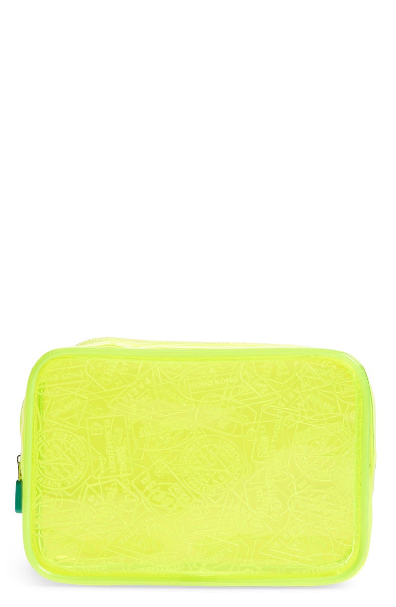 Flight 001 X-Ray Neon Quart Bag, Main, color, 