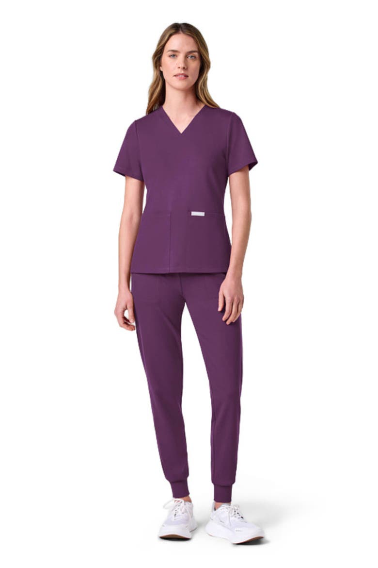 UltraSOFT Essential Comfort Women's 6-Pocket Scrub Set, Main, color, Eggplant
