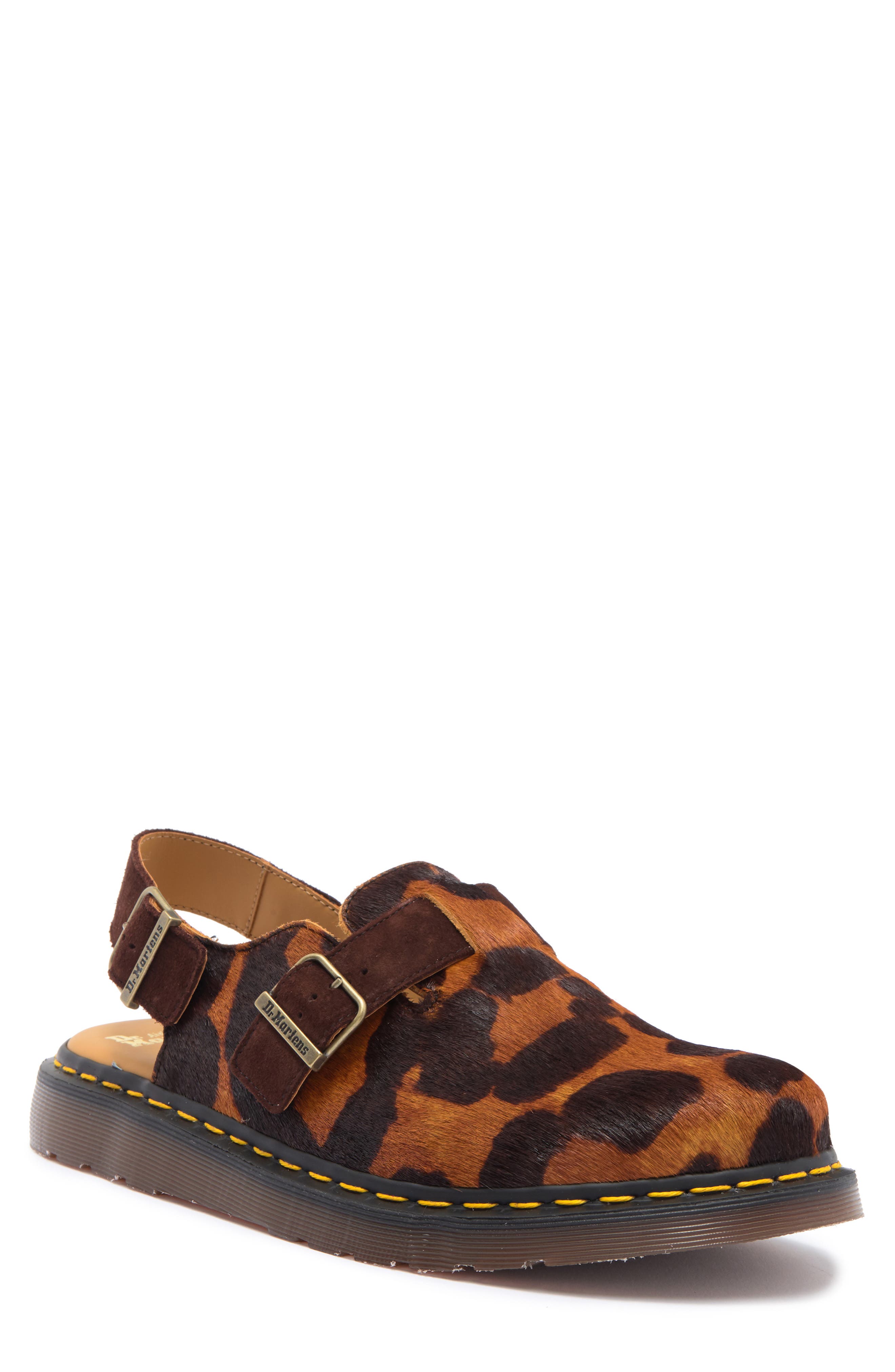 Dr. Martens Gender Inclusive Jorge Genuine Calf Hair Slingback Clog, Main, color, 