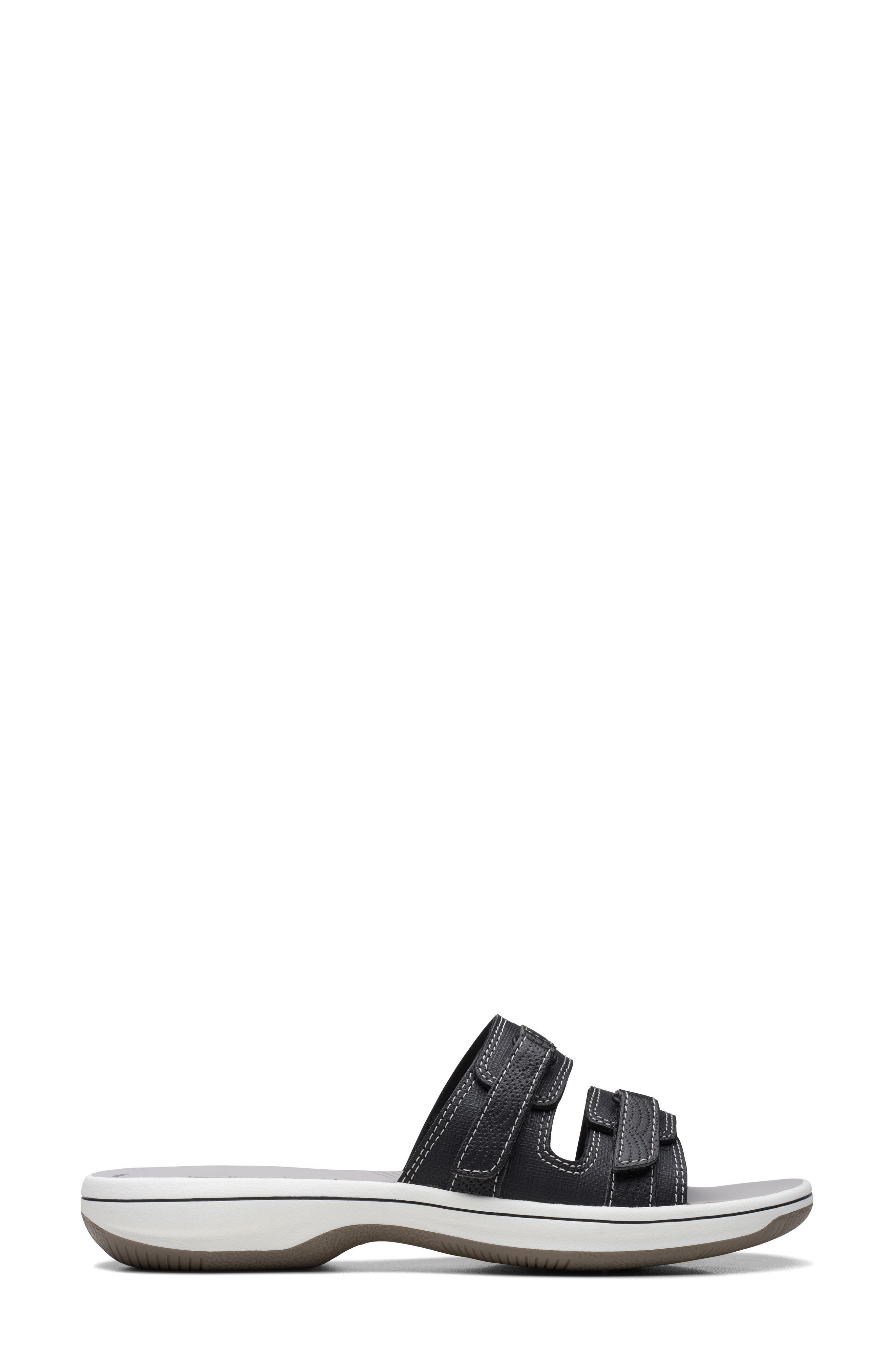 Clarks<sup>®</sup> Breeze Piper Slide Sandal, Alternate, color, Black