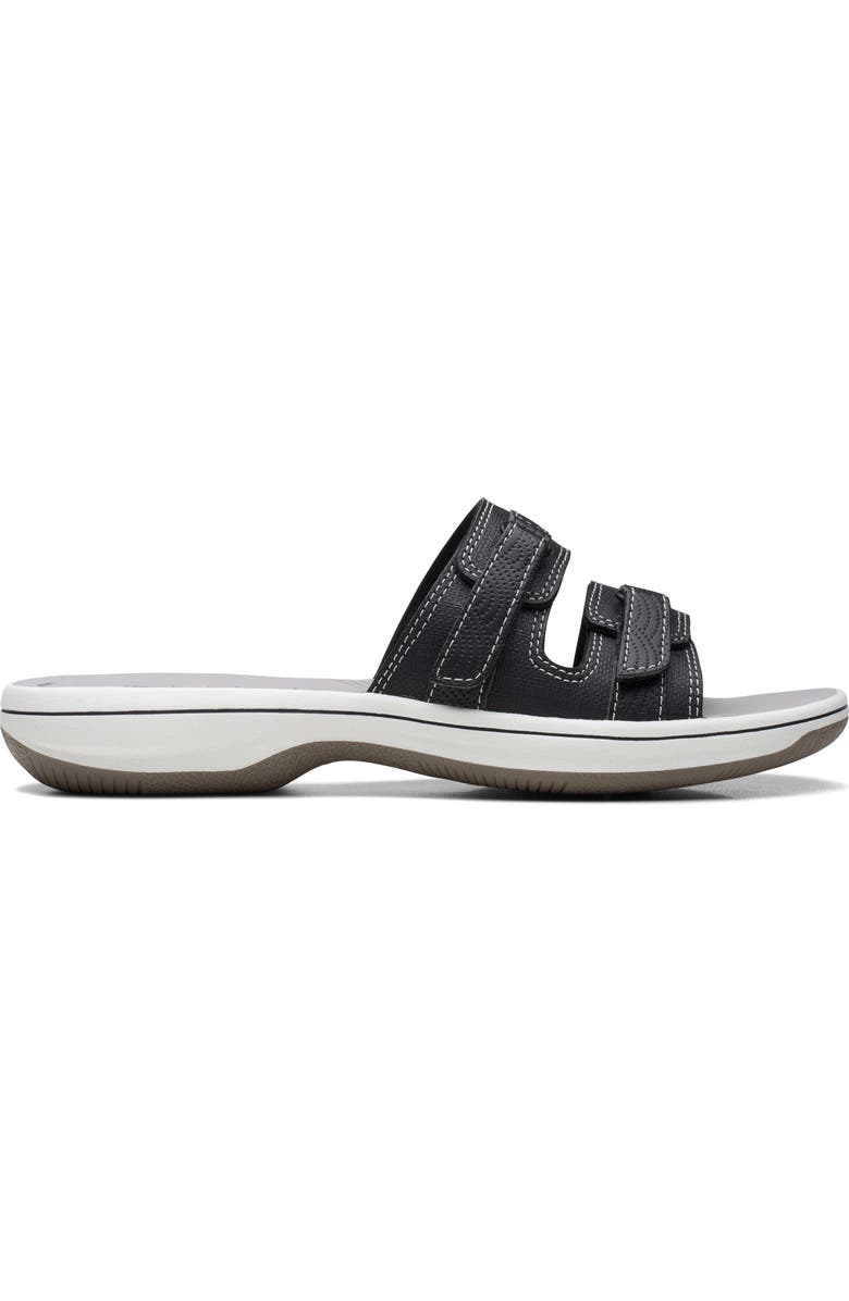Clarks<sup>®</sup> Breeze Piper Slide Sandal, Alternate, color, Black