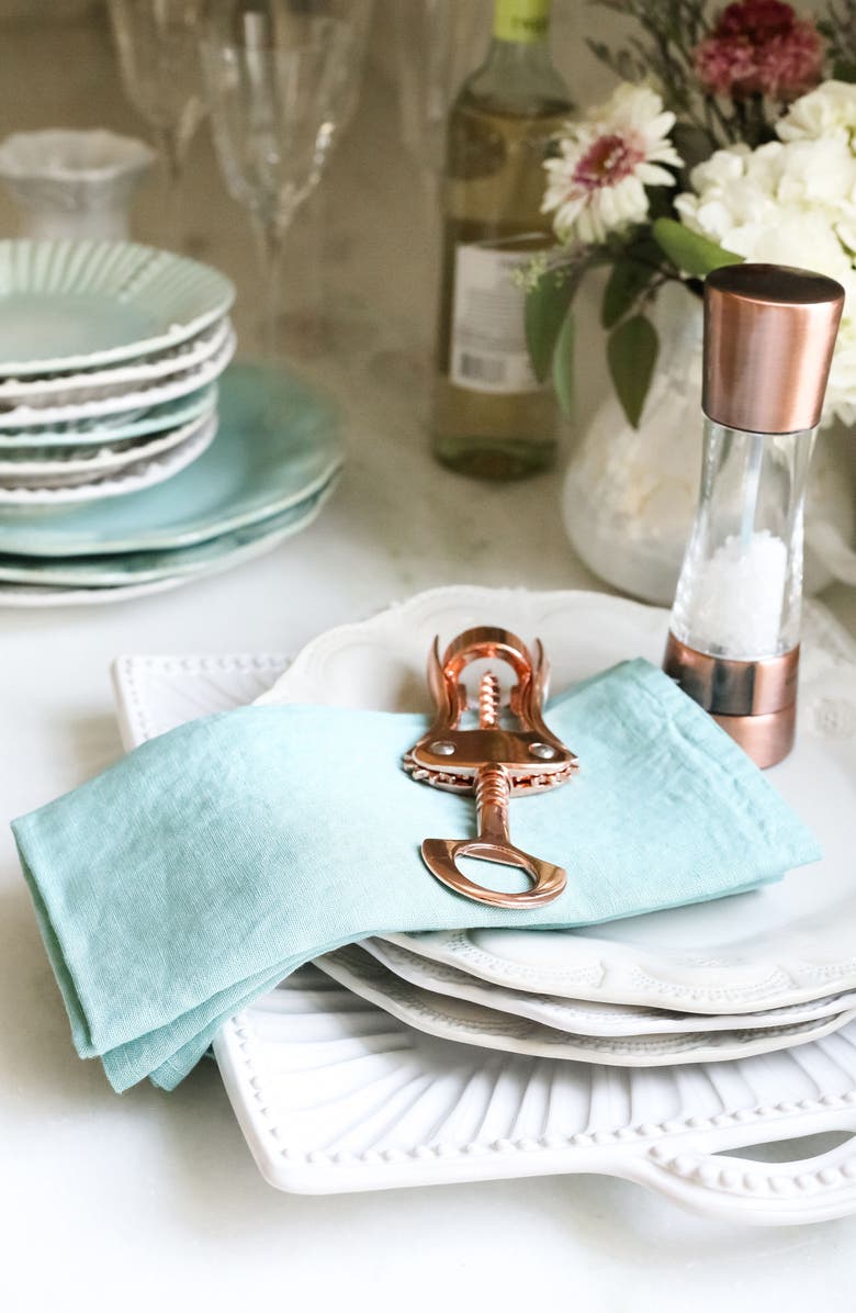 VIETRI Incanto Stone Stripe Platter, Alternate, color, White