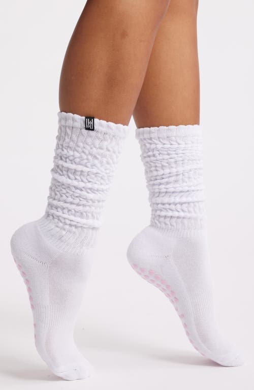High Heel Jungle Assorted 3-pack Scrunch Premium Grip Socks In White