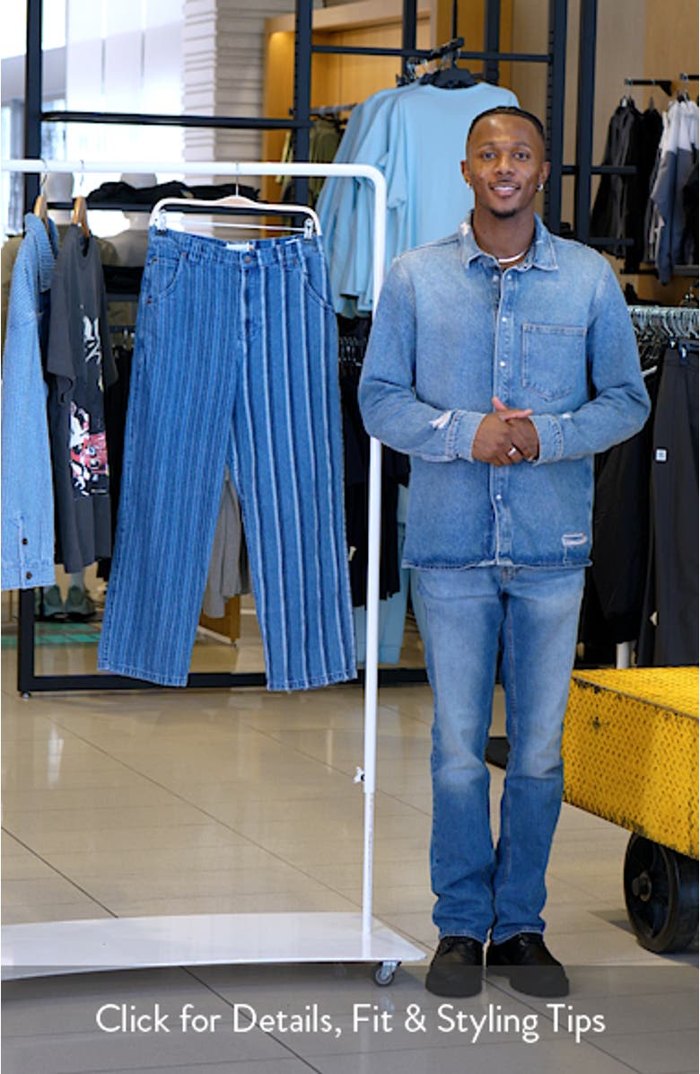 Honor Inc Mixed Stripe Jeans, sales video thumbnail