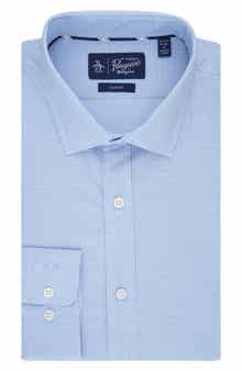Original Penguin Gingham Print Slim Fit Dress Shirt