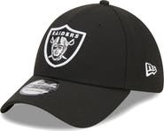New Era Men's New Era Black Las Vegas Raiders  Main 39THIRTY Flex Hat