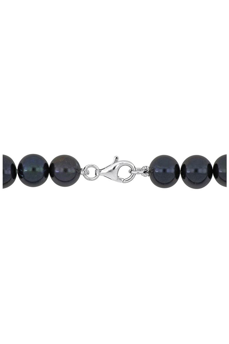 Men's Cultured Freshwater Pearl Necklace, Alternate, color, BLACK