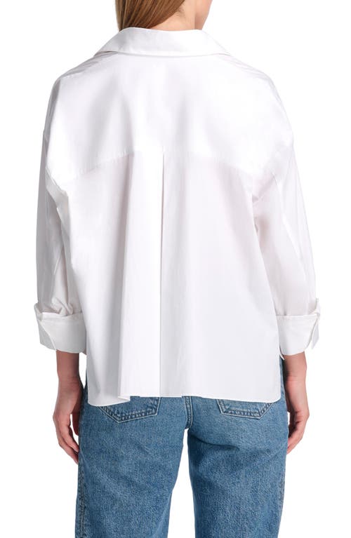 Twp Day After High Low Button-up Shirt In White