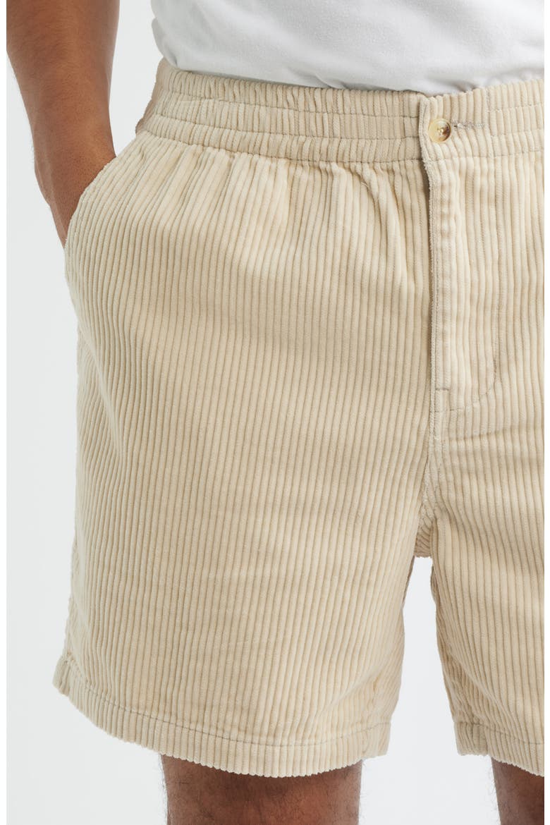Capitan Corduroy Beach Shorts, Alternate, color, VINTAGE WHITE