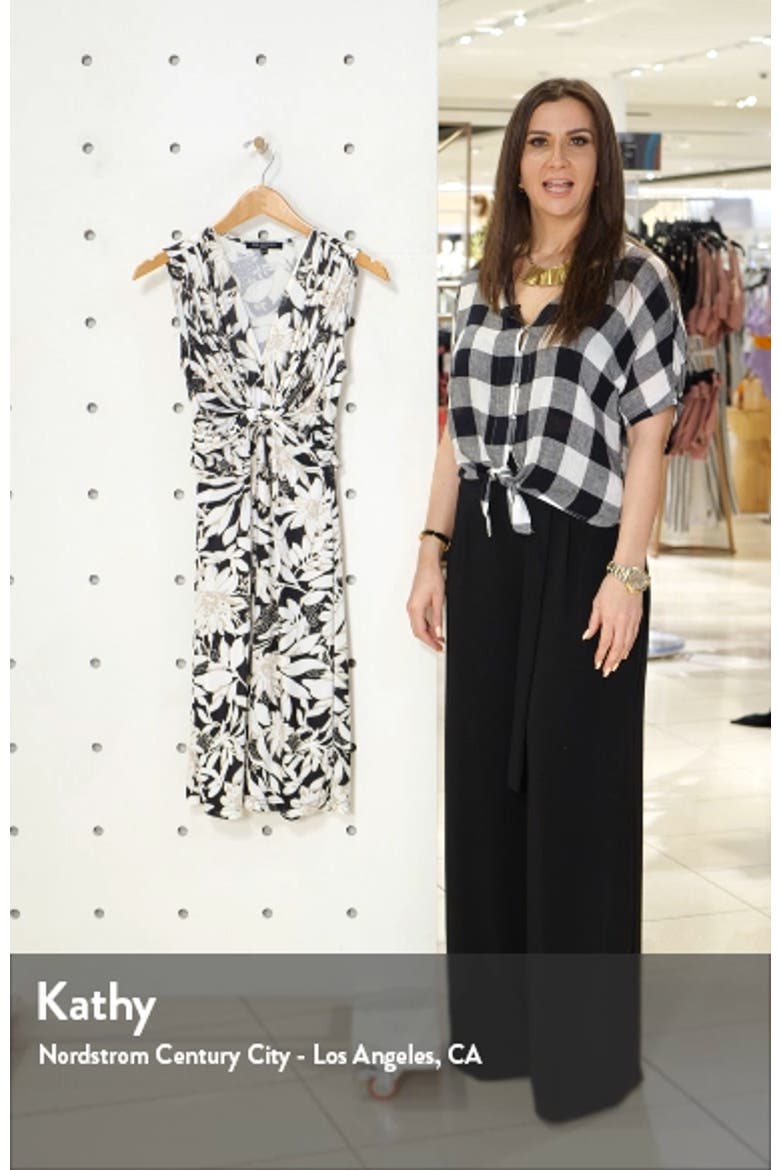 Floral Twist Front Knit Dress video