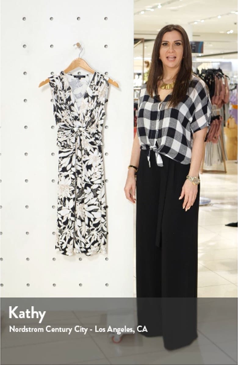 Floral Twist Front Knit Dress, sales video thumbnail