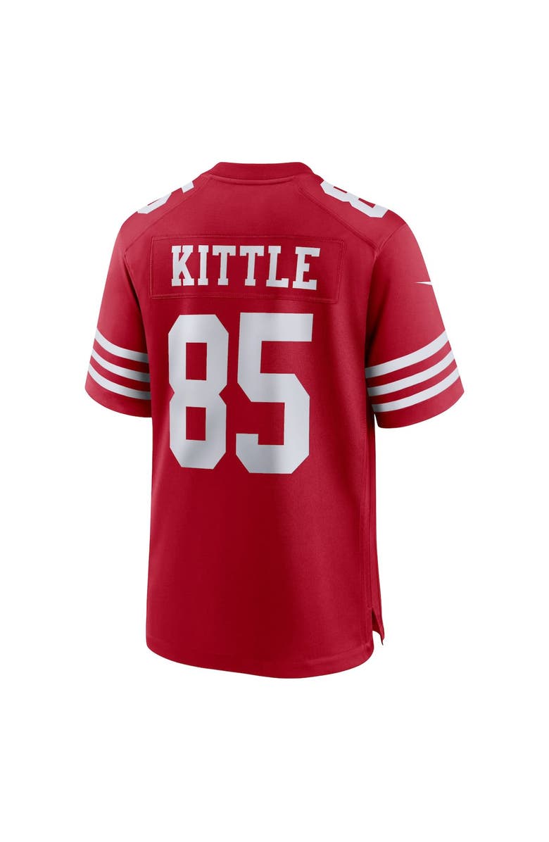 Nike Men's Nike George Kittle Scarlet San Francisco 49ers Player Game Jersey, Alternate, color, Scarlet