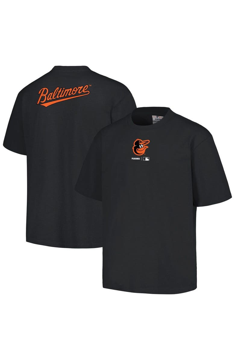 PLEASURES Men's PLEASURES Black Baltimore Orioles Mascot T-Shirt, Main, color, Black