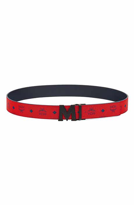 MCM Logo Buckle Reversible Belt