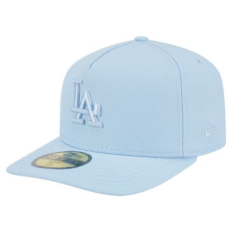 Men's New Era  Light Blue Los Angeles Dodgers Color Pack A-Frame 59FIFTY Fitted Hat