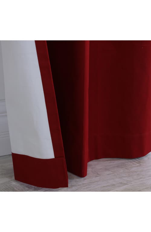 Outdoor Decor By Commonwealth Set Of 2 Cotton Curtain Panels In Burgundy