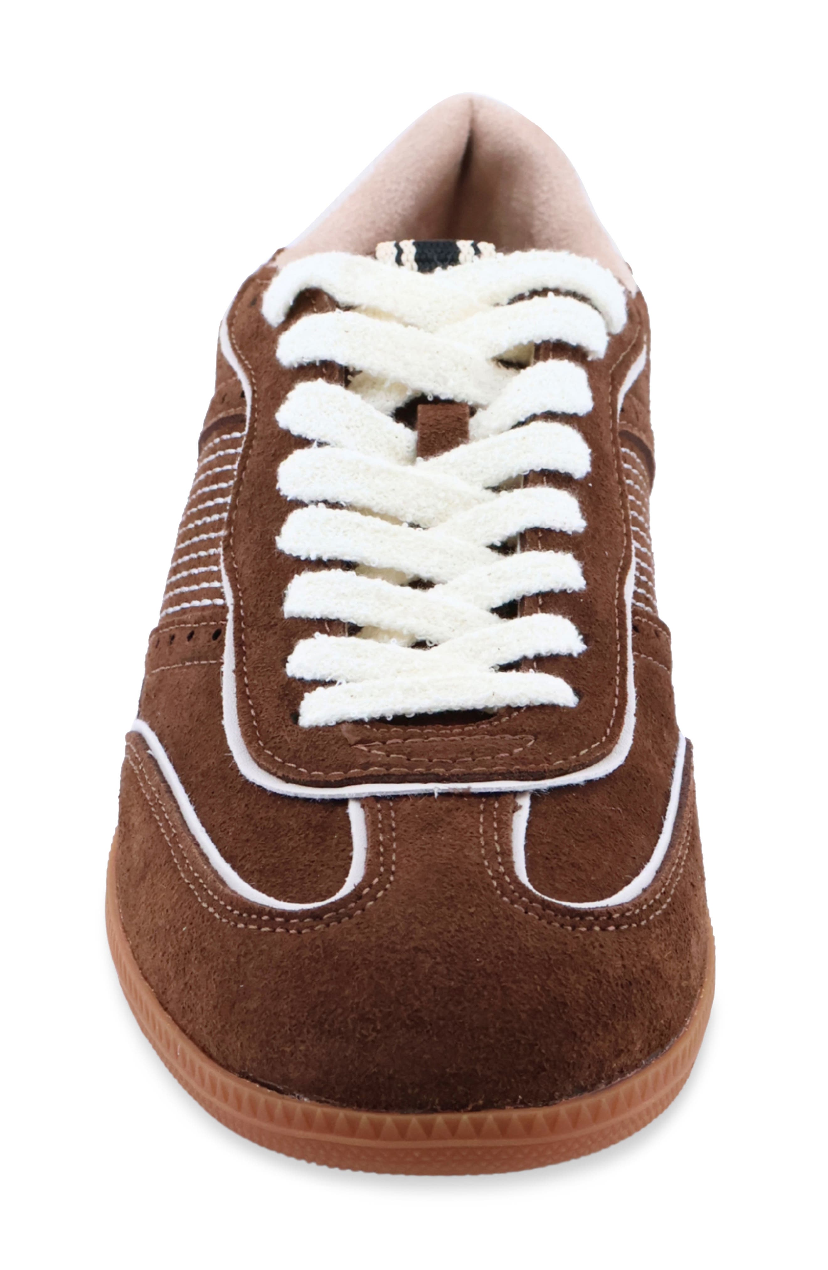 Sophie Faux Suede Sneaker, Alternate, color, BROWN SUEDE