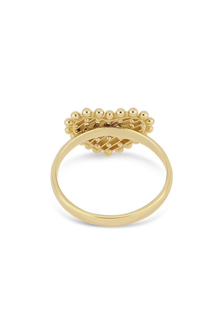 14K Gold Heart Ring, Alternate, color, 14KY