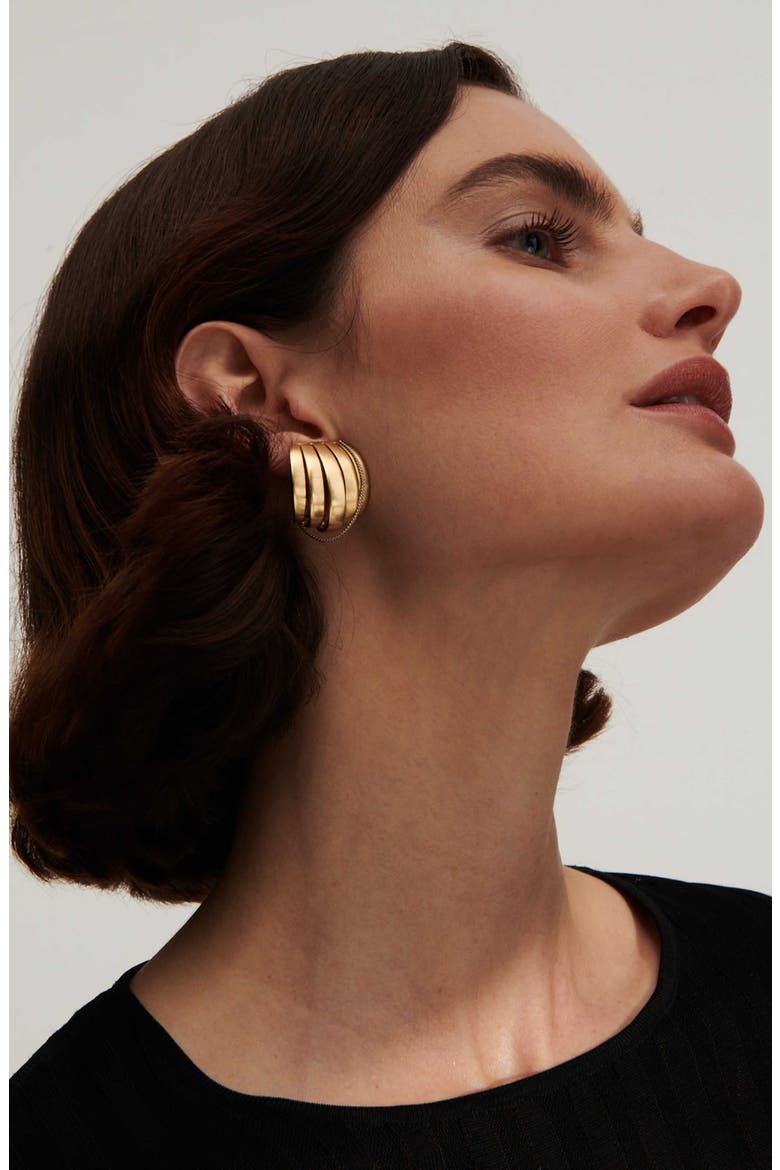 Allegra Hoop Earrings, Alternate, color, YELLOW