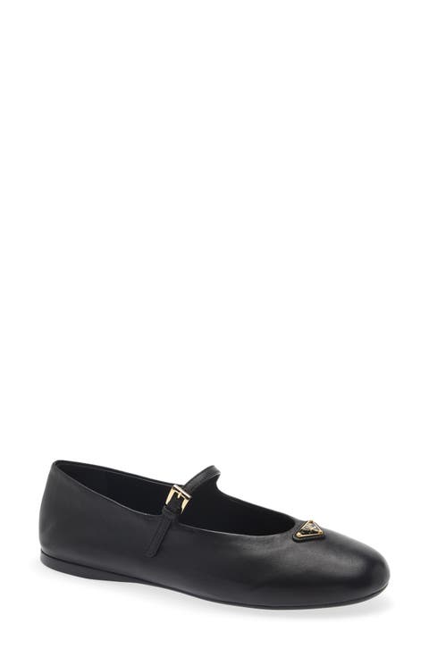 Logo Leather Mary Jane